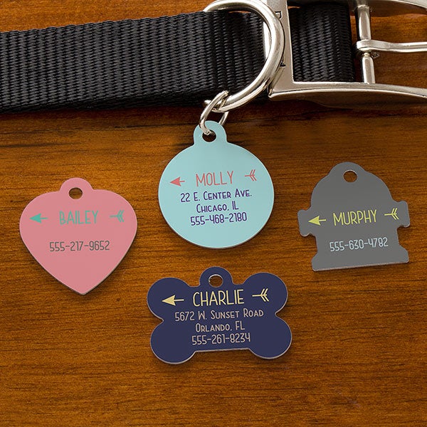 Personalized Dog Tags - Modern Arrow