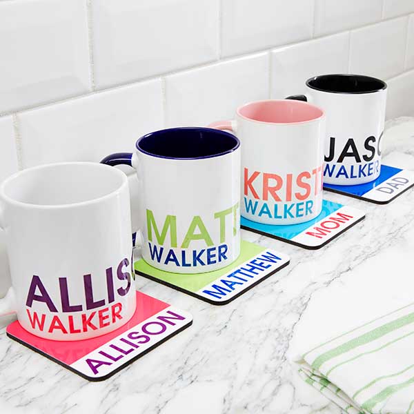 Personalized Name Coasters - Bold Name - 19072