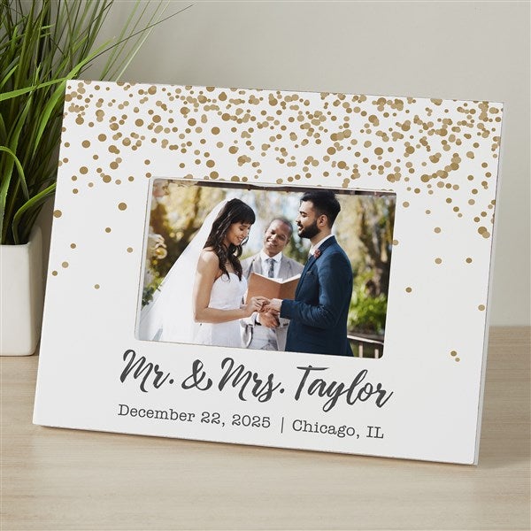 Personalized Wedding Picture Frame - Sparkling Love - 19096