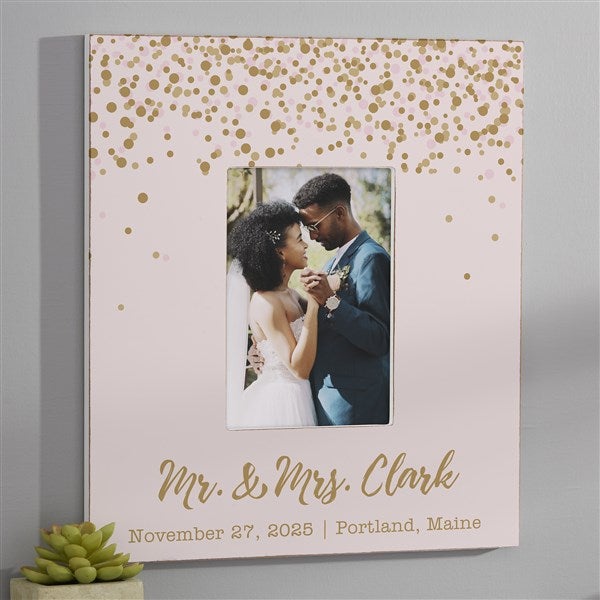 Personalized Wedding Picture Frame - Sparkling Love - 19096