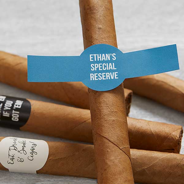 Custom Cigar Labels - Add Any Text