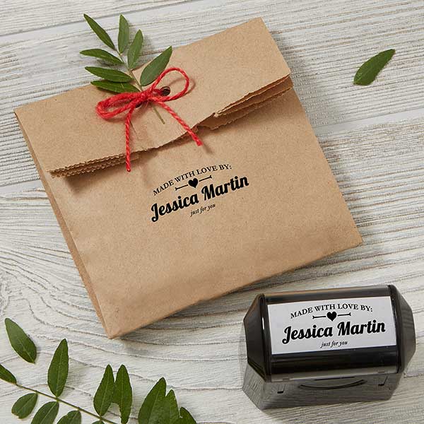 Made With Love Self-Inking Personalized Stamp