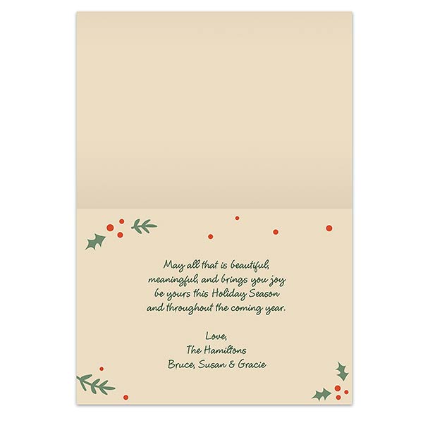 Cozy Christmas Holiday Card