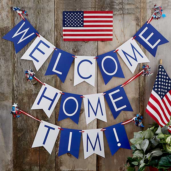 Personalized Welcome Home Bunting Banner - 19452