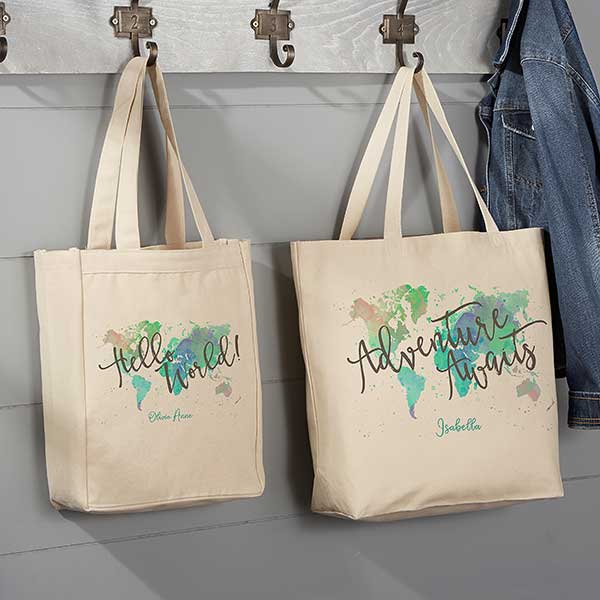 Personalized Canvas Tote - Adventure Awaits