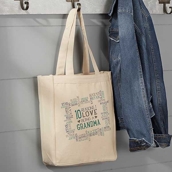 Personalized Canvas Tote - Reasons Why - 19667