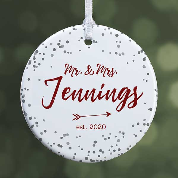 personalized wedding ornament