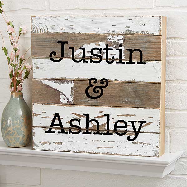 Reclaimed Wood Wall Art - Add Any Text - 19696