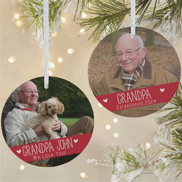 Personalized Photo Ornaments for Grandparents - 19831