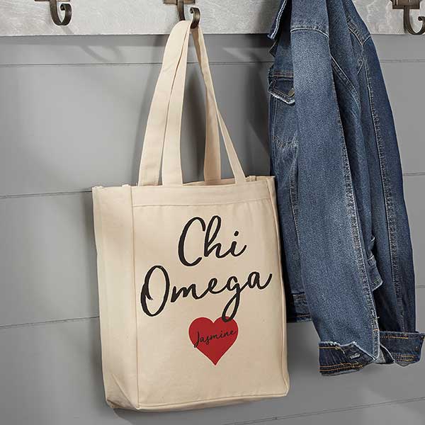 sorority tote bag