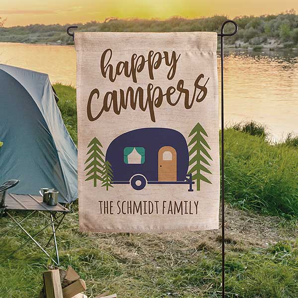 Happy Campers 24x48 Personalized Doormat