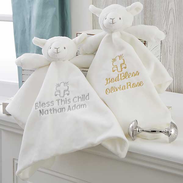 Christening Lamb Personalized Security 