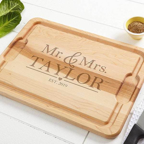 Personalized Cutting Boards - Wedding Couple