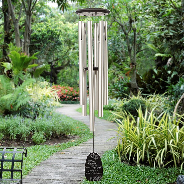 Memorial Gift Wind Chimes in Sympathy After Loss-Personalized