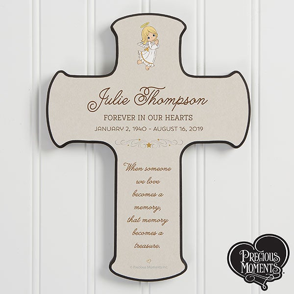 Precious Moments Personalized Memorial Cross