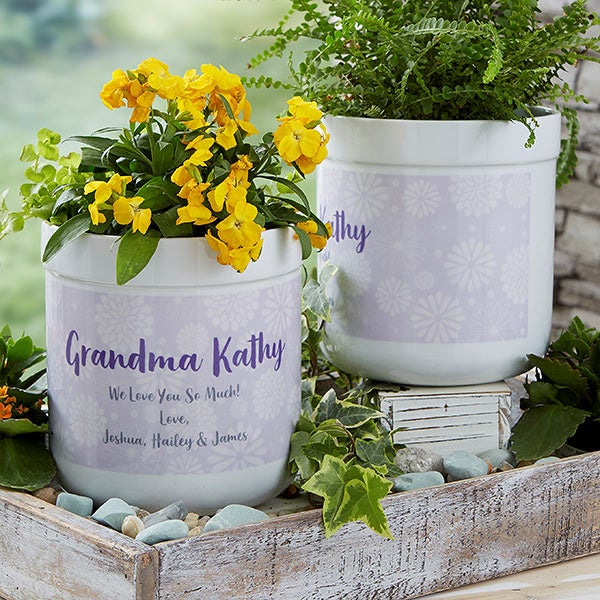 Personalized Flower Pots - Blooming Precious Moments - 20187