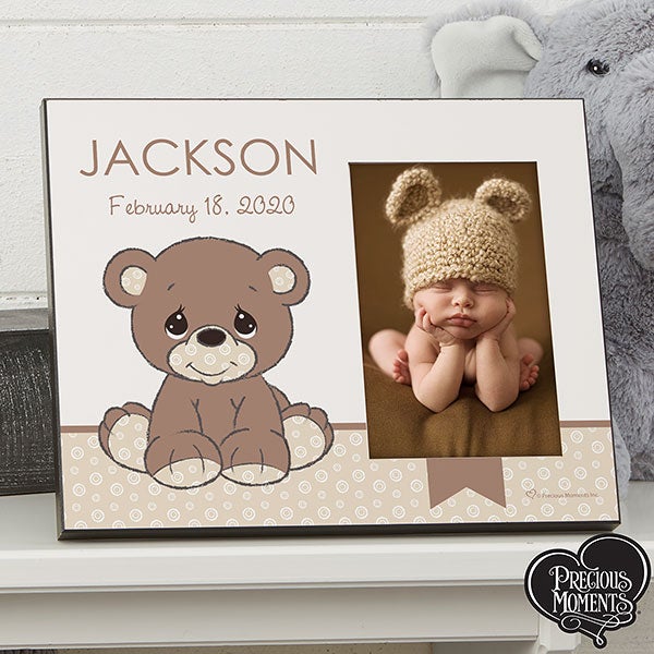 Precious Moments Personalized Baby Bear Picture Frame - Baby Gifts