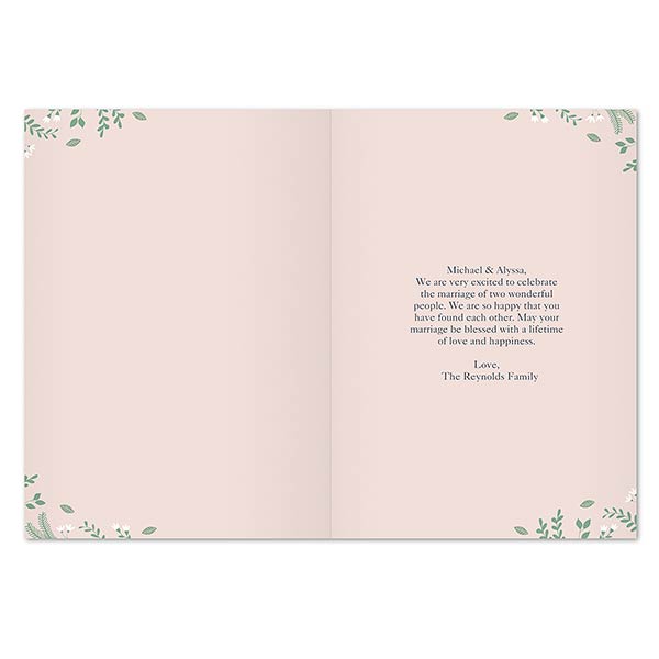 Happily Ever After Personalized Wedding Greeting Card