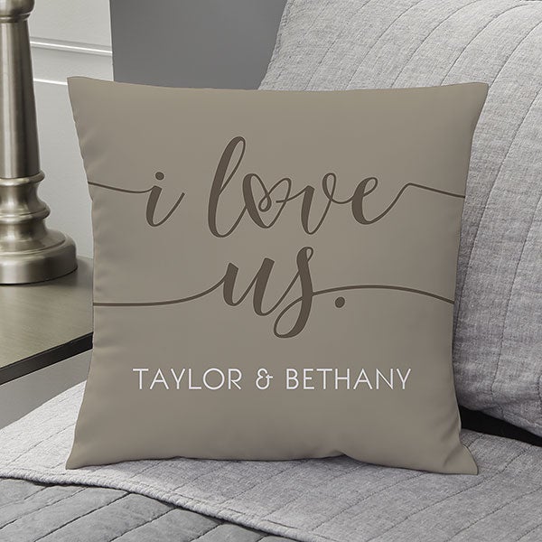 Personalized Throw Pillows - I Love Us - 20563