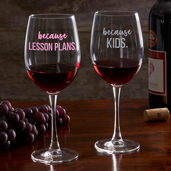 teacher wine glasses