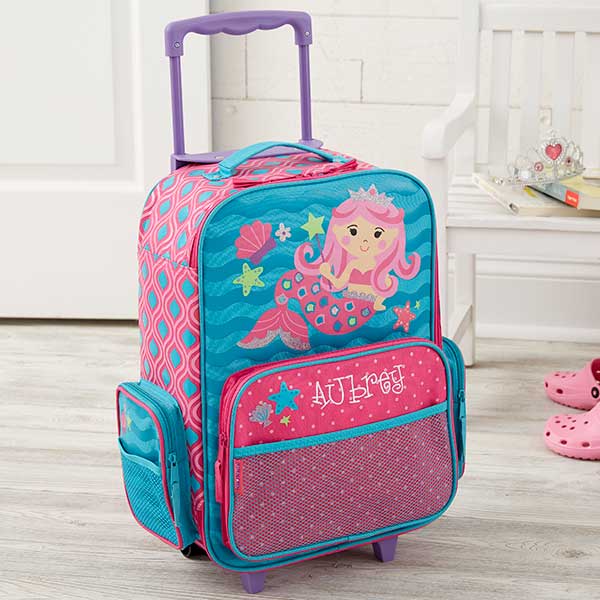 Pretty Flowers Personalized Kids Rolling Luggage by Stephen Joseph