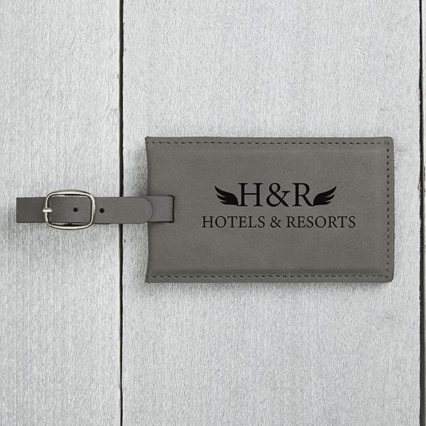 Personalized Business Logo Charcoal Bag Tags - 20854