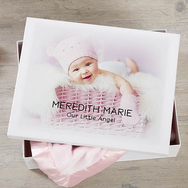 Personalized Baby Photo Keepsake Memory Box - 20945