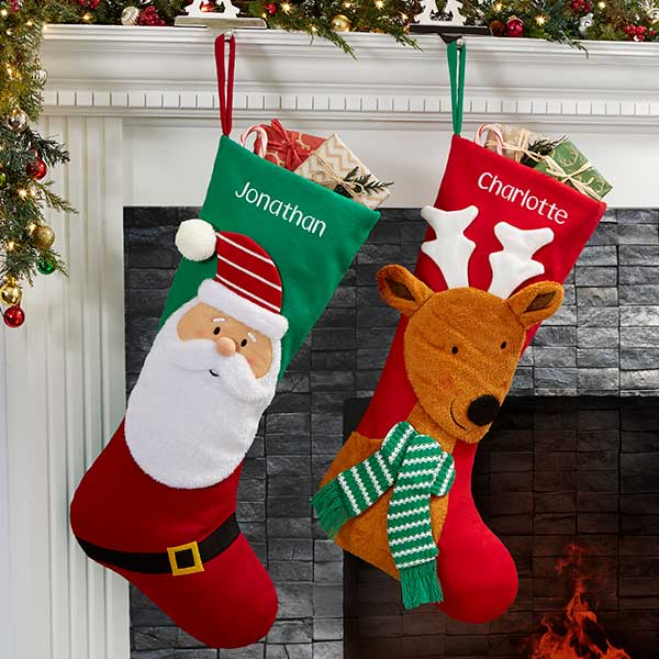 Personalized Jumbo Christmas Stockings - North Pole