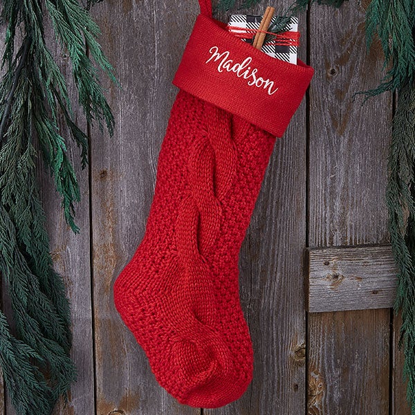Personalized, Embroidered Christmas Stockings, Add A Name for Free