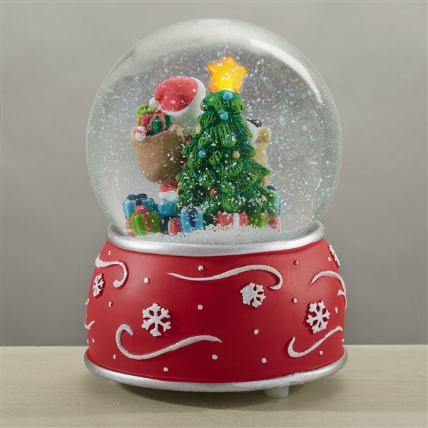 Santa Claus Personalized Musical & Light Up Snow Globe