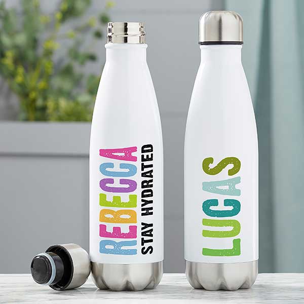 Metal Drink Bottles  Personalized Kids Water Bottles