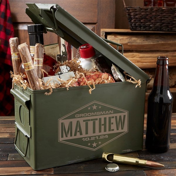 Groomsman Personalized 50 Cal Ammo Can