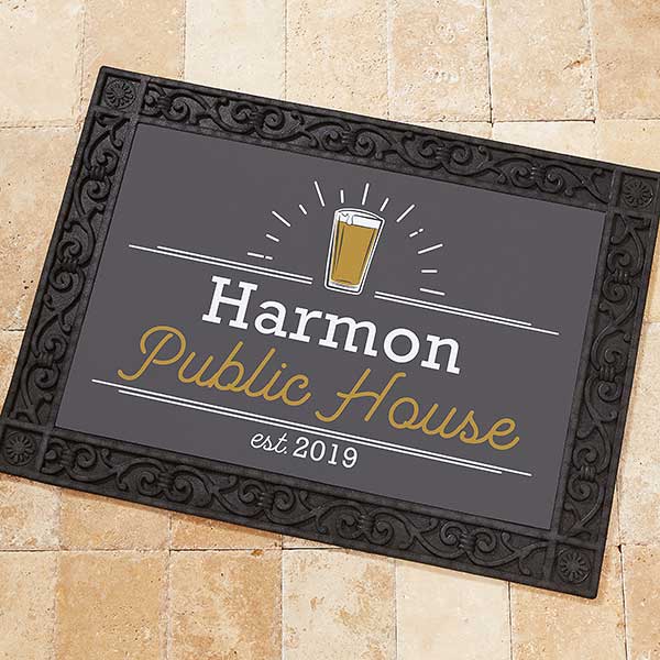 Public House 18x27 Personalized Doormat