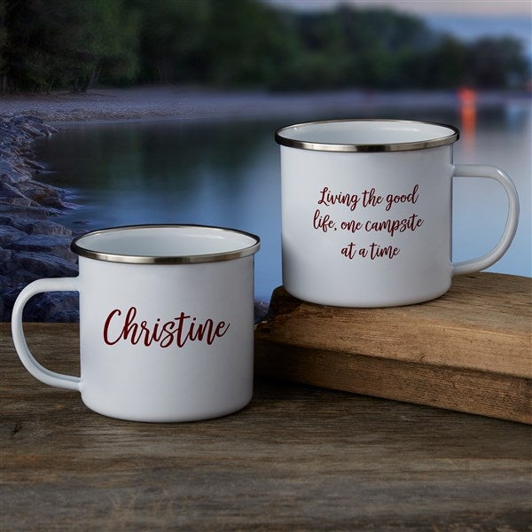 Custom Camping Mugs - Add Your Own Text - 21215