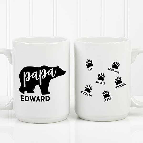 Personalized Papa Bear Mugs - 21253