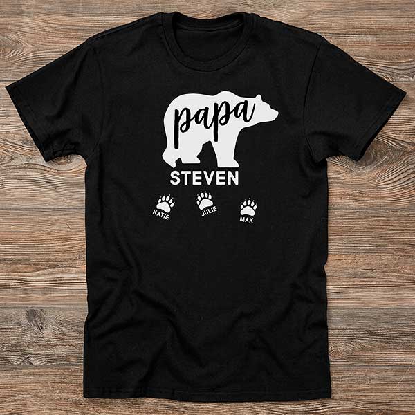 Papa Bear Shirt - Gift for Dad Fathers Day Gift Dad T-Shirt | BackyardPeaks District Unisex Shirt / Red / M