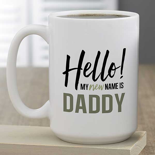 Pregnancy Announcement Mugs For Grandpa & Dad - 21389