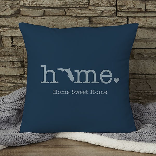 Home State Personalized Throw Pillows