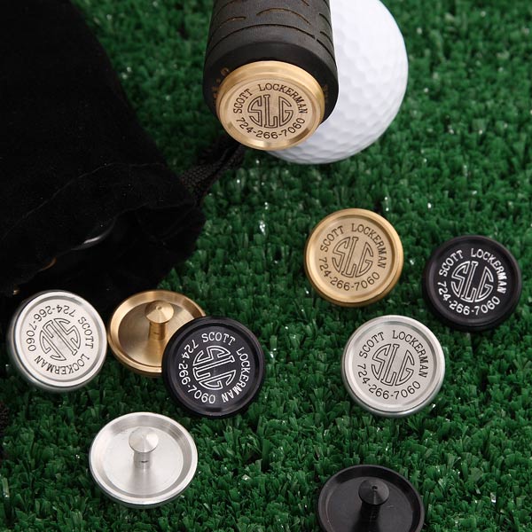 Metal Printed Golf Ball Markers with Dome Personalised
