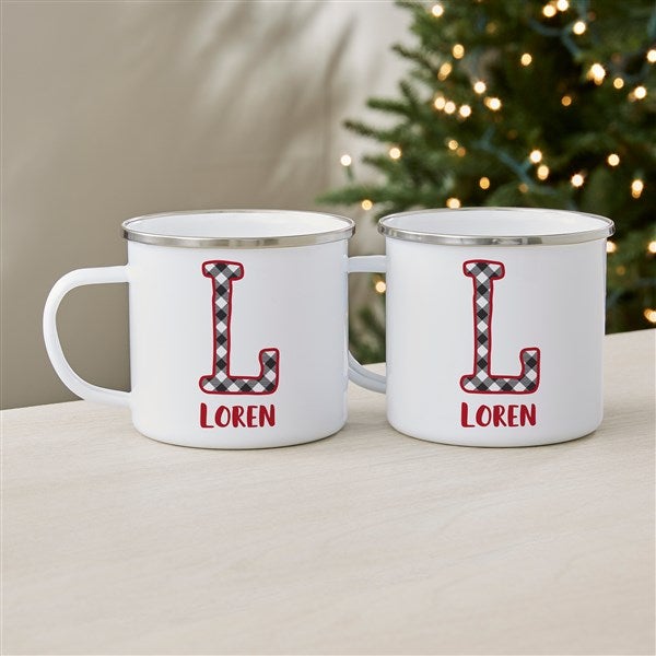 Joy 16oz Red Personalized Christmas Bistro Coffee Mug