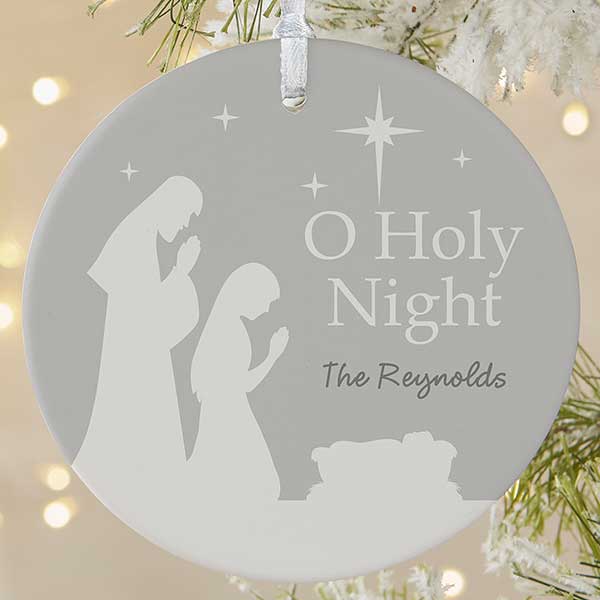 Personalized Christmas Ornaments - O Holy Night - 21709