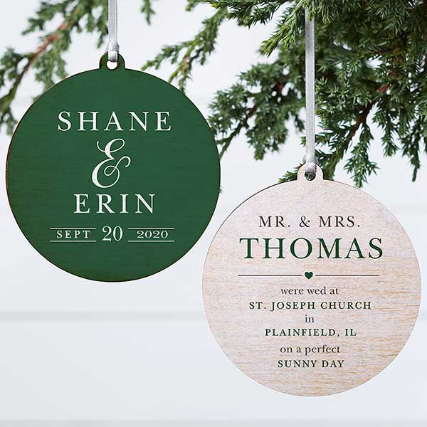 wedding day ornaments