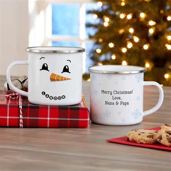 Personalized Camping Mugs - Snowman Characters - 21804