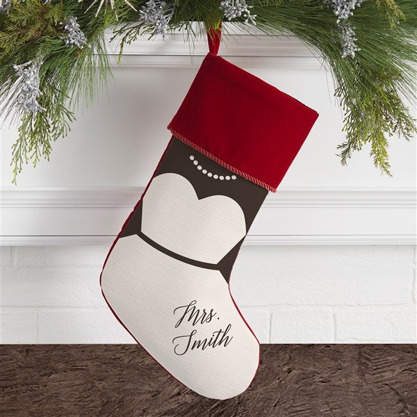 Bride & Groom Personalized Christmas Stockings - 21892