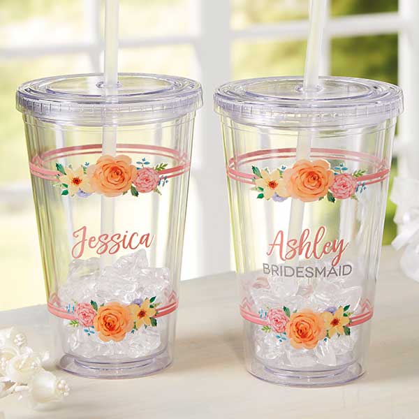 You Are Beautiful - Personalized Acrylic Tumbler With Straw