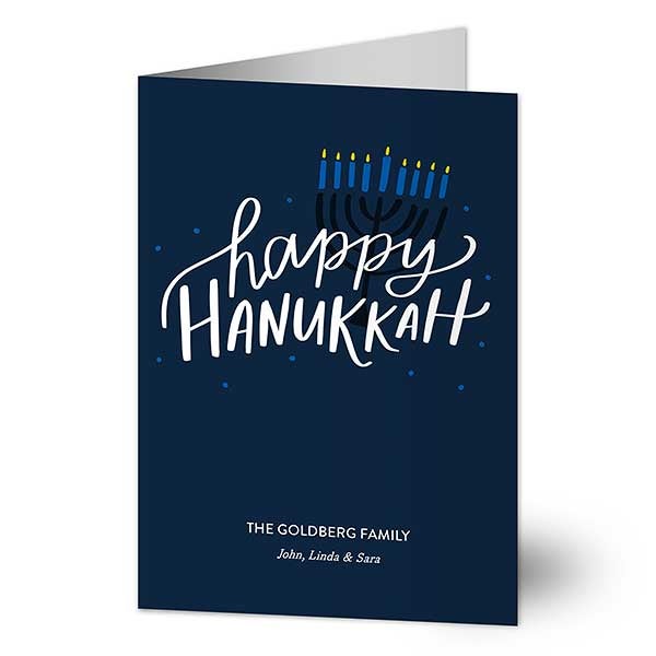 Happy Hanukkah Holiday Cards - 22013