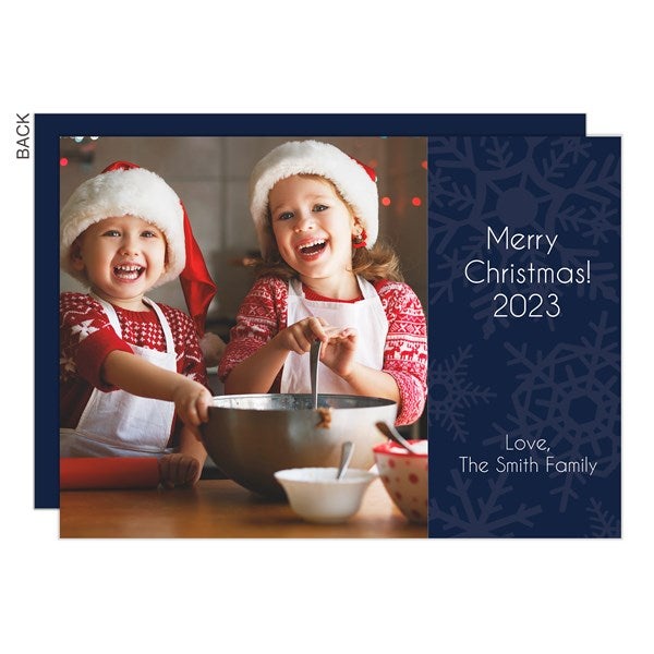 Snowflakes Photo Holiday Cards - 22120