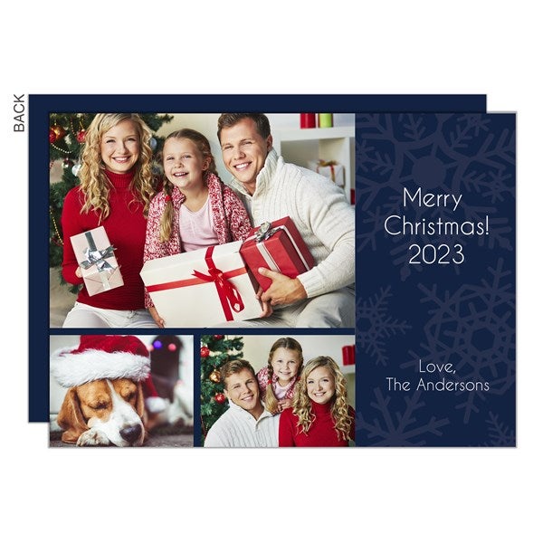 Snowflakes Photo Holiday Cards - 22120
