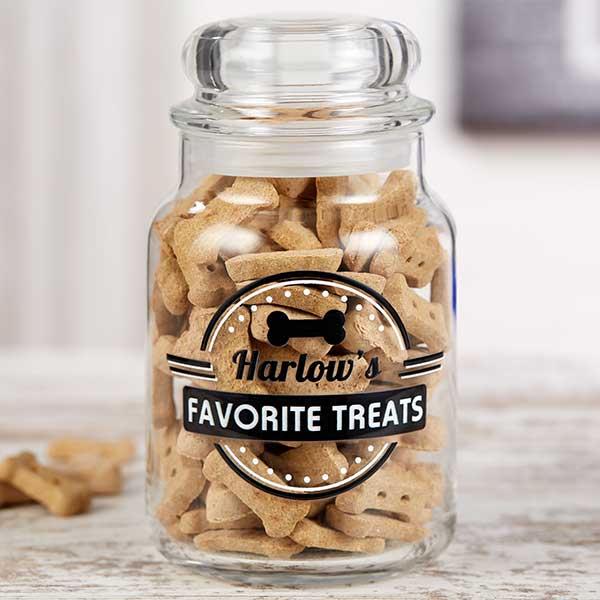 Custom dog treat clearance jar