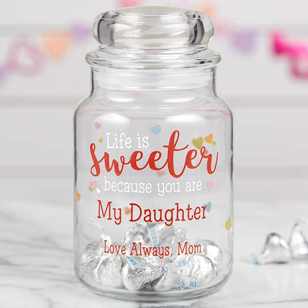 You Make Life Sweet Personalized Candy Jar - 22239